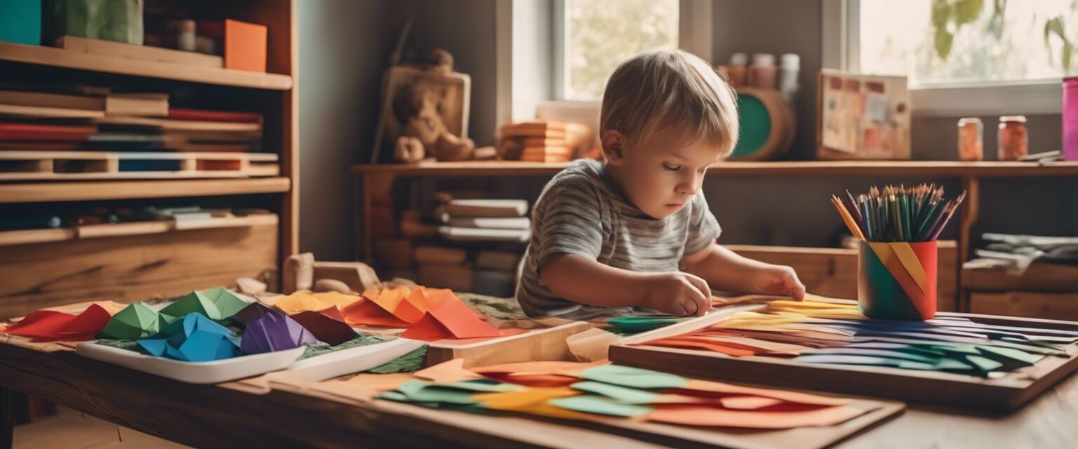 Montessori art and craft kits encouraging creativity