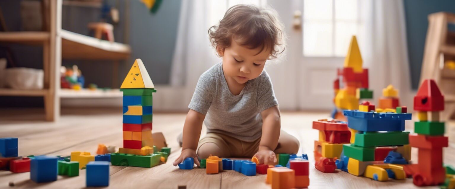 Toddler Engaged in Creative Play