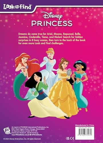 Disney Princess Look and Find Activity Book