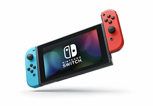 Nintendo Switch console with blue and red Joy-Con controllers