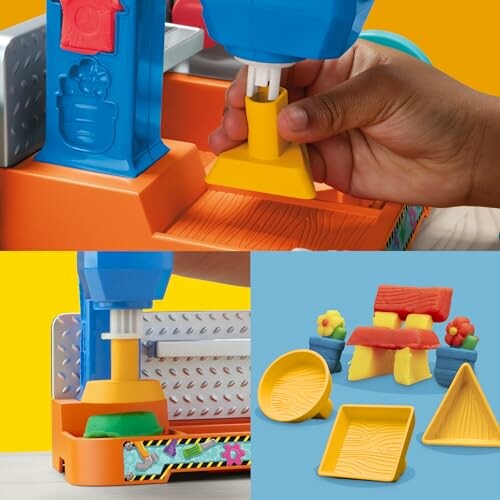 Children's play dough activity set with molds and shapes