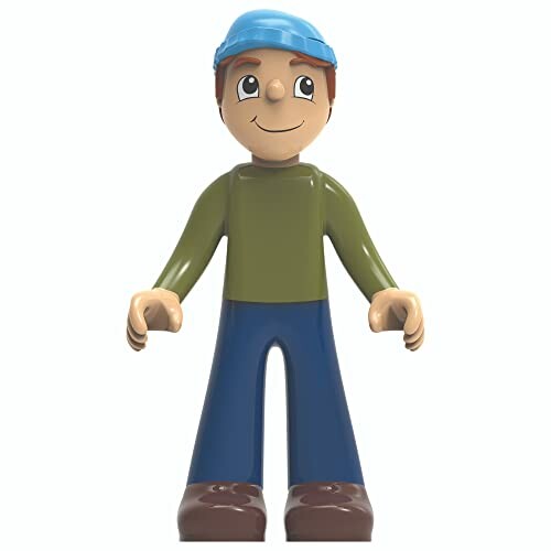 Toy figure with blue hat and green shirt