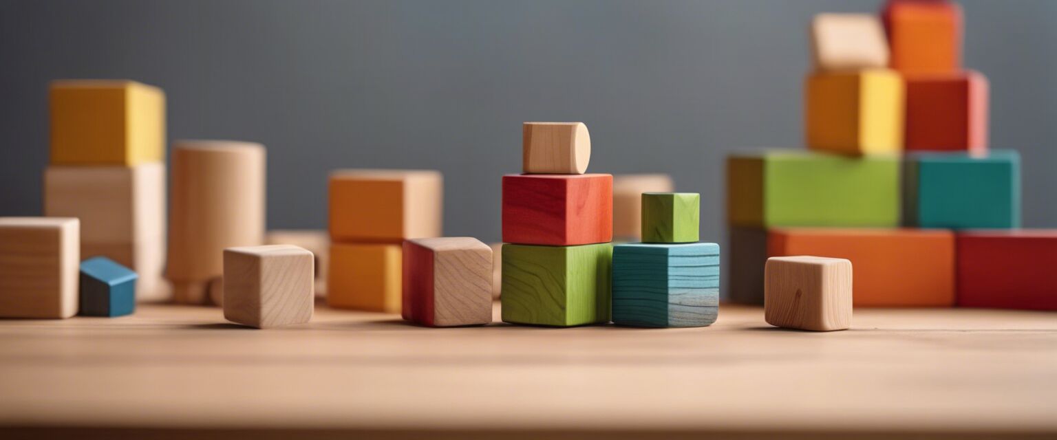 Wooden toy blocks